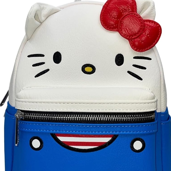 hello kitty kids backpack Pink Quilted Aenak the two side mesh pockets come in handy for carrying their water bottles Hello Kitty Pink Cake Mini